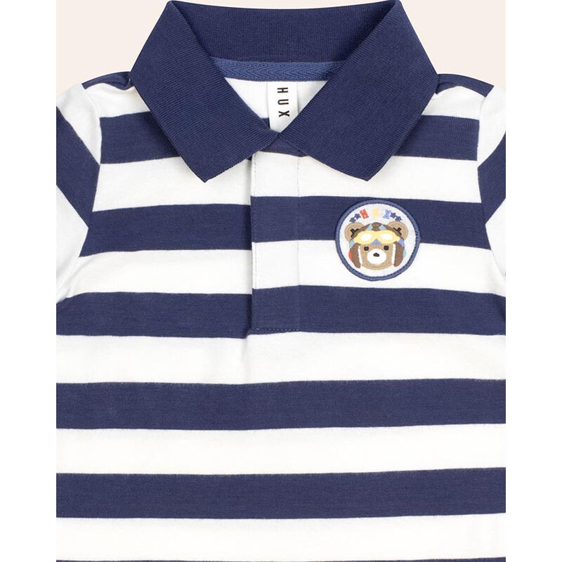 Huxbaby Stripe Polo Tee 3-5Y image number 2